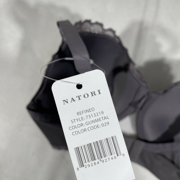 NWT Natori Refined Contour Underwire‎ Bra in Gunmetal [SZ 32DD ] - Picture 10 of 11